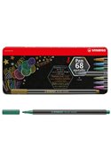 Scatola metallo da 8 pz. Pen 68 metallic Stabilo 6808/8-32