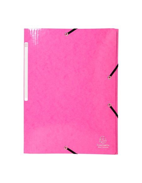 Cartelle 3 L c/elastici Iderama A4 col ass. Exacompta 55829E EXACOMPTA CARTELLE CON ELASTICO