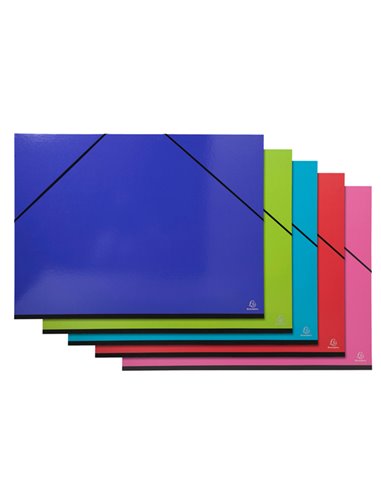 Cartella porta disegni c/elastici f.to 52x72cm Iderama Exacompta 25829E EXACOMPTA CARTELLE CON ELASTICO