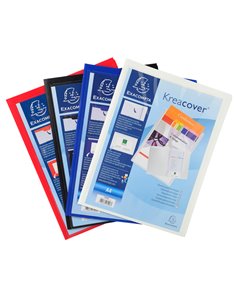 Cartella di presentazione in PP 2 alette col.ass. Kreacover A4 Exacompta 43500E EXACOMPTA CARTELLINE A TRE LEMBI PLASTICA
