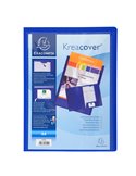 Cartella di presentazione in PP 2 alette blu. Kreacover A4 Exacompta 43502E