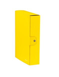 Scatola progetto WOW dorso 8cm giallo LEITZ 39670016 LEITZ SCATOLE ARCHIVIO CON BOTTONE