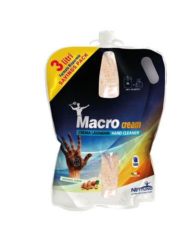 Sacca ricarica T-Bag MACROCREAM 3000ml 00790 NETTUNO SAPONI E PASTE LAVAMANI