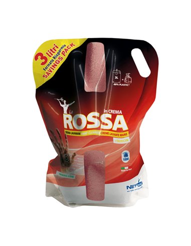 Sacca ricarica T-Bag La Rossa in crema 3L Nettuno 00787 NETTUNO SAPONI E PASTE LAVAMANI
