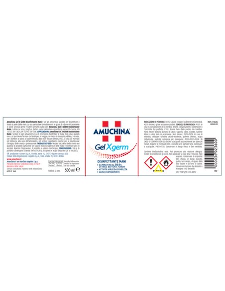 Disinfettante mani Amuchina gel X Germ 80ml 419631 Amuchina Professional IGIENIZZANTI E DISPENSER