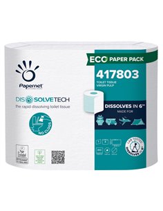 Pacco 4RT Carta igienica 850 strappi Dissolvetech Papernet 417803
