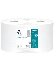 Carta igienica MAXI Jumbo Ø25cm - 500mt Dissolvetech Papernet 416163 PAPERNET CARTA IGIENICA