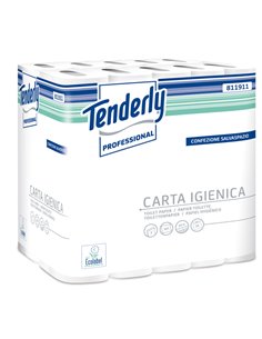 Pacco 30 rotoli Carta Igienica 160 strappi salvaspazio Tenderly 811911U