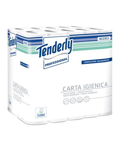 Pacco 30 rotoli Carta Igienica 160 strappi salvaspazio Tenderly 811911U