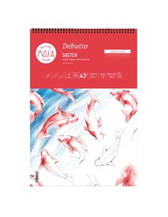 Blocco per schizzi Debutto A3+ - 29,7x42cm 50fg 120gr MUSA MU133393 MUSA ALBUM DISEGNO BIANCO