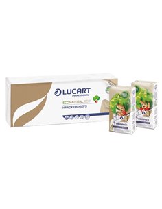 10 Pacchetti da 9 fazzoletti 4 veli Lucart 843166J