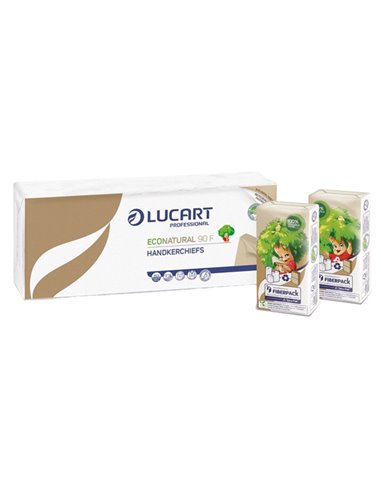 10 Pacchetti da 9 fazzoletti 4 veli Lucart 843166J
