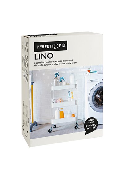 Carrellino in metallo Lino Perfetto 16860 PERFETTO ACCESSORI PER IL BAGNO E DISPENSER