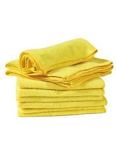 Pack 10 Panni microfibra 40x40cm giallo Ultrega PerfettoFactory 26600 PerfettoFactory PANNI e SPUGNE 2