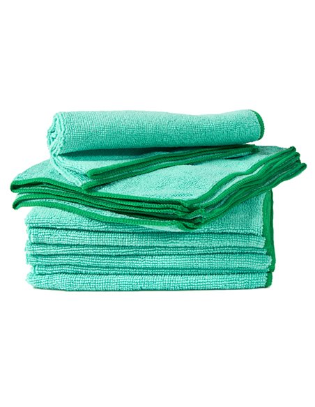 Pack 10 Panni microfibra 40x40cm verde Ultrega PERFETTO 26603