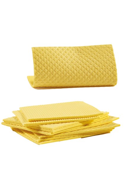 Pack 10 Pannospugna Aquos giallo PERFETTO 0231 PERFETTO PANNI e SPUGNE