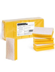 Pack 10 Spugne giallo Pro Color PERFETTO 0220B