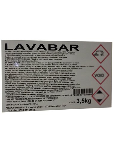 Detergente Lavatazzine LAVABAR 3.5kg Alca ALC851 ALCA DETERGENTI-DETERSIVI PER PULIZIA