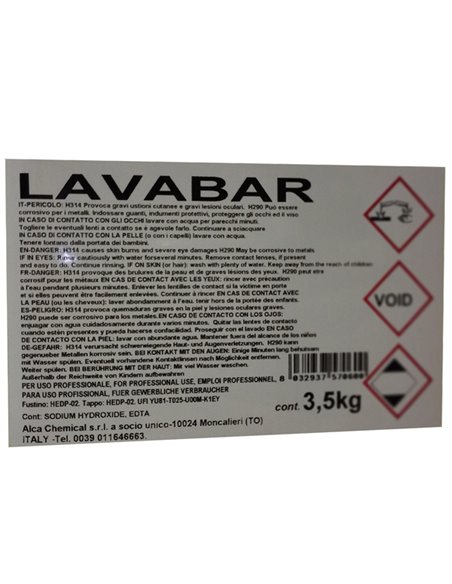 Detergente Lavatazzine LAVABAR 3.5kg Alca ALC851 ALCA DETERGENTI-DETERSIVI PER PULIZIA