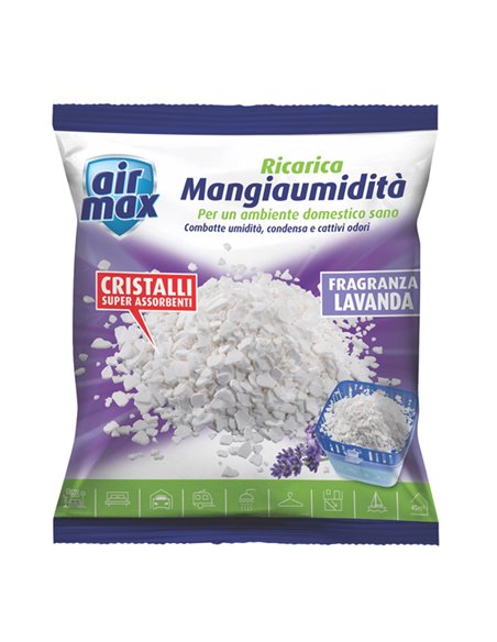 Ricarica Sali assorbiumiditA' AIR MAX da 1kg lavanda D0738 AIR MAX ASSORBIUMIDITA'-PROFUMATORI-CANDELE
