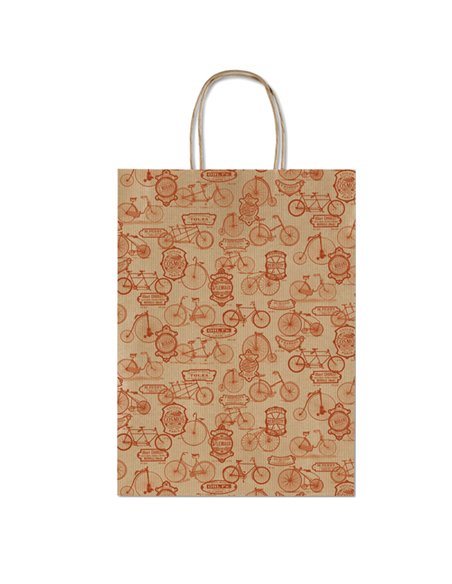 Shopper carta kraft c/manici carta ritorta 26x34,5x12cm fantasie ass. Rex Sadoch SDX26ASS REX SADOCH SHOPPERS E SACCHETTI REGALO
