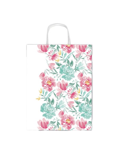 Shopper carta kraft c/manici carta ritorta 36x41x12cm fantasie ass. Rex Sadoch SDX36ASS REX SADOCH SHOPPERS E SACCHETTI REGALO