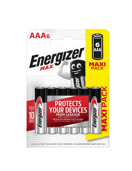 Blister 6 pile ministilo AA A - Energizer Max E303341100