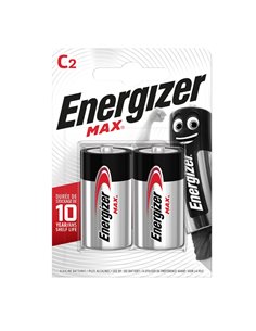 Blister 2 pile mezza torcia C - Energizer Max E301533200 Energizer PILE