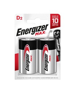 Blister 2 pile torcia D - Energizer Max E301533400 Energizer PILE