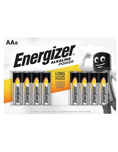 Blister 8 pile stilo AA - Energizer Alkaline Power E300839400