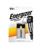 Blister 1 pila transistor 9V - Energizer Alkaline Power E300804100