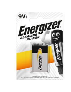 Blister 1 pila transistor 9V - Energizer Alkaline Power E300804100