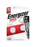 Blister 2 pile CR2025 Lithium - Energizer Specialistiche E304126902