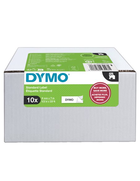 Value Pack 10 Nastri Dymo Tipo D1 (19mmX7mt) nero/bianco S0720830 2093098