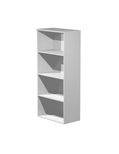 Mobile alto a giorno 80X44cm H180cm Grigio alluminio - EASY 538+39/5 ARTEXPORT ARMADI E MOBILI CONTENITORE