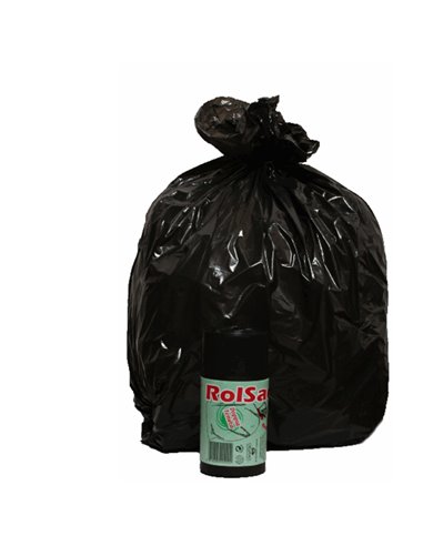20 Sacchi neri 50x60cm 30Lt 16µ Rolsac 10240 Rolsac SACCHI RIFIUTI