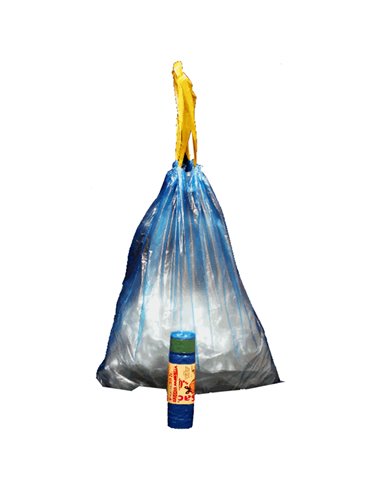 15 Sacchi azzurro 50x60cm 30Lt 13µ con maniglie Rolsac 10189 Rolsac SACCHI RIFIUTI