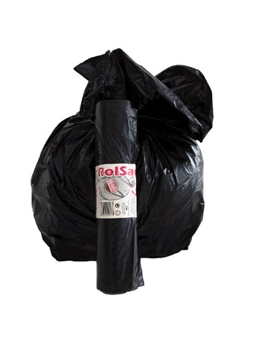 30 Sacchi nero 55x70cm 38Lt 19µ Rolsac 10260