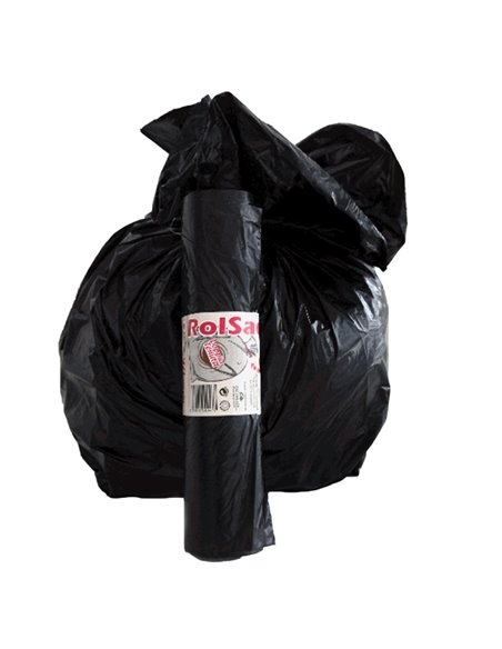 30 Sacchi nero 55x70cm 38Lt 19µ Rolsac 10260
