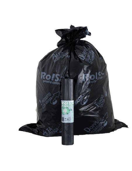 10 Sacchi Nero 72x110cm 110Lt 47µ Rolsac 25240-2 Rolsac SACCHI RIFIUTI