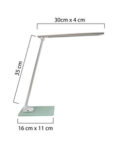 Lampada da tavolo Popy Led 6W alluminio/vetro Unilux 400124478 UNILUX LAMPADE DA TAVOLO 2