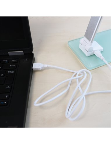 Lampada da tavolo Popy Led 6W alluminio/vetro Unilux 400124478 UNILUX LAMPADE DA TAVOLO