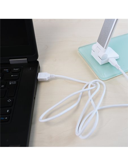 Lampada da tavolo Popy Led 6W alluminio/vetro Unilux 400124478 UNILUX LAMPADE DA TAVOLO