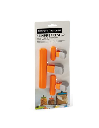 Set 3 Pinzoni chiudi pacco Semprefresco Perfetto 29011