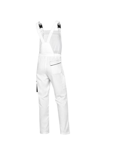 Salopette da lavoro Panostyle M6SAL bianco/grigio Tg. L M6SALBCGT DELTAPLUS PANTALONI-SALOPETTE-TUTE