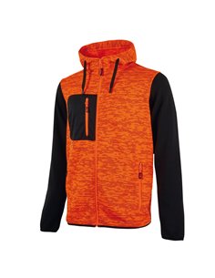 Felpa da lavoro Rainbow orange fluo Taglia L U-Power EY174OF-L