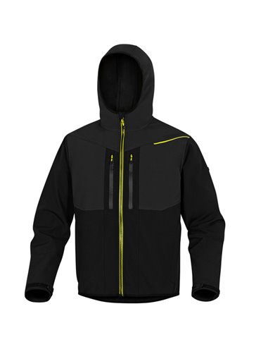 Giacca softshell Horten 2 Tg. M nero/giallo HORT2NJTM DELTAPLUS GIACCHE-GILET-GIUBBINI