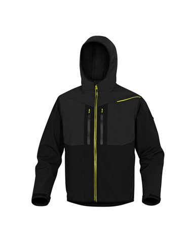 Giacca softshell Horten 2 Tg. L nero/giallo HORT2NJGT DELTAPLUS GIACCHE-GILET-GIUBBINI