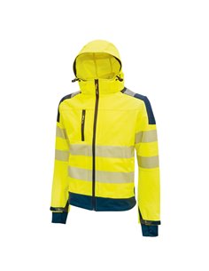 Giacca Softshell alta visibilitA' Miky giallo fluo Taglia L U-Power HL169YF-L