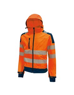 Giacca Softshell alta visibilitA' Miky arancio fluo Taglia L U-Power HL169OF-L